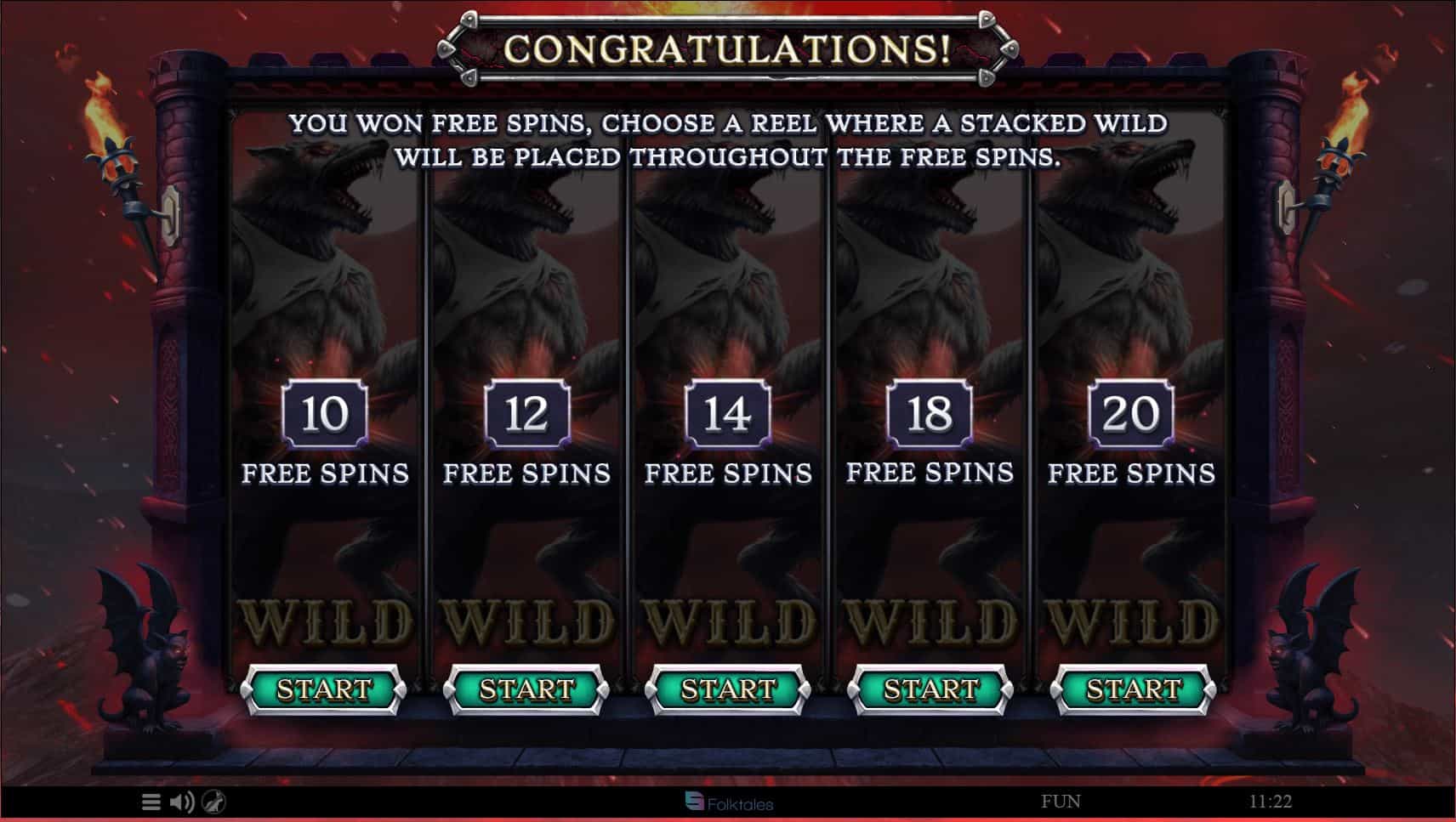 Bonus game of the slot machine